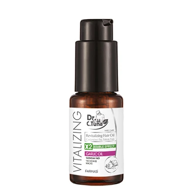 image of Dr. C. Tuna Vitalizing Regeneráló hajolaj fokhagymával 30 ml